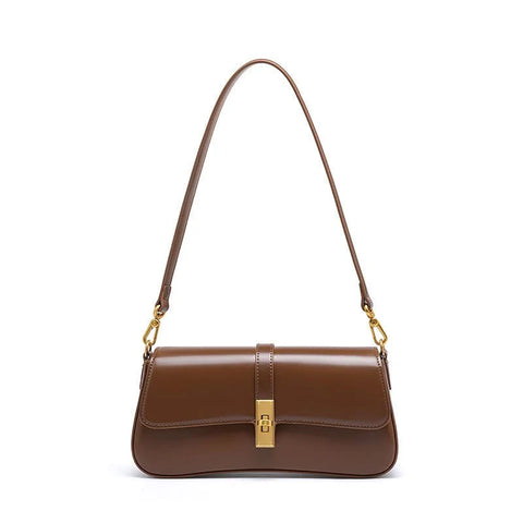 Vintage Cowhide Leather Crossbody Bag