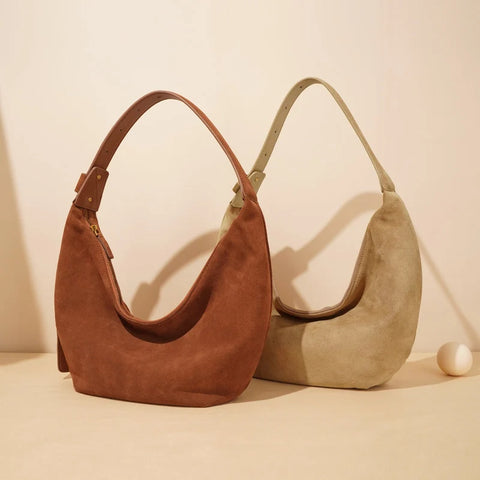 Women's Genuine Leather Dumpling Bag